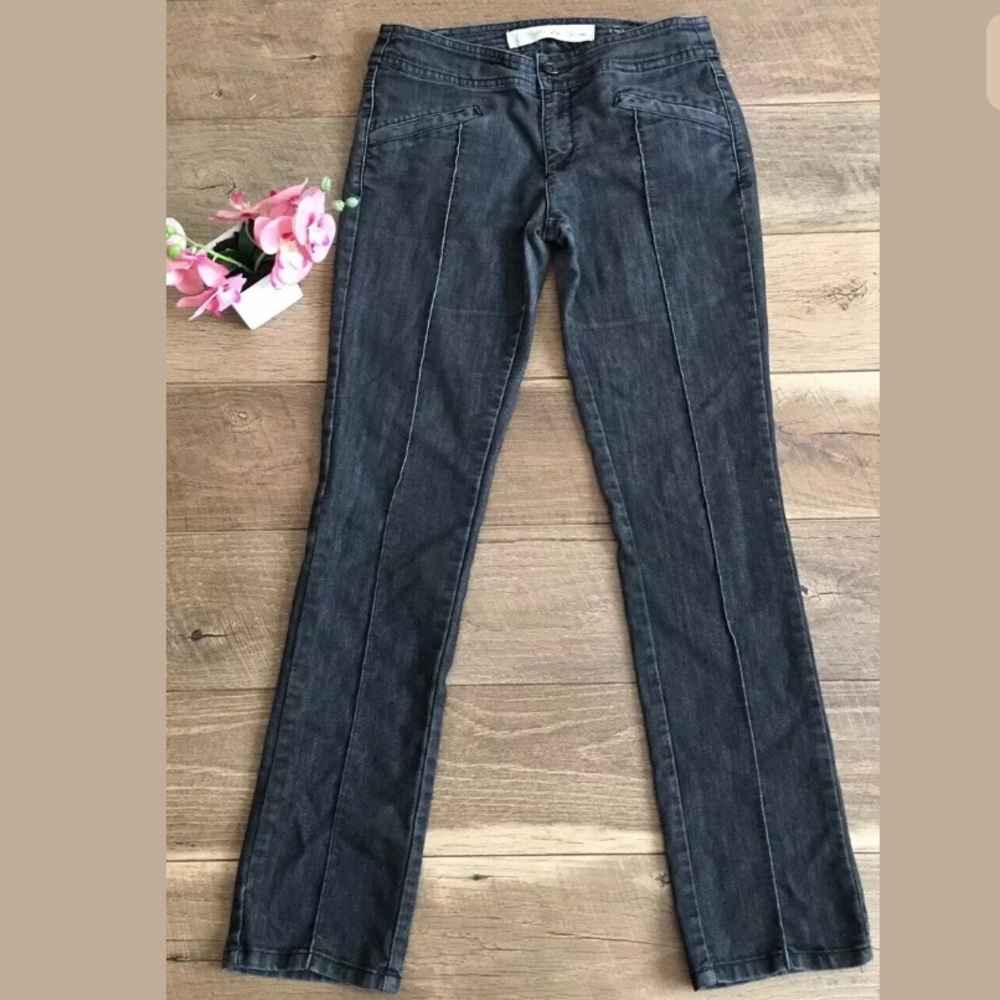 Anthropologie black skinny leg jeans size 28
